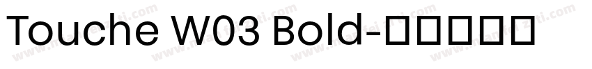 Touche W03 Bold字体转换
